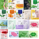 Pack of 15 Fruit Plant Extract Moisturizing Brighten Facial Sheet Masks