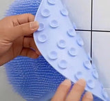 Back Scrubber for Shower, Back Exfoliating Bath Wash Pad Bathroom Back Scrubber Wall Mounted Suction Cup Silicone Back Scrubber Silicone Bath Massage Cushion Brush