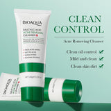 BIOAQUA Salicylic Acid Acne removal cleanser acne marks fading pores shrinking redness soothing oil controlling facial cleanser 100g BQY56297