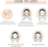 BIOAQUA Rose extracts deep cleansing scrub Exfoliating dead Skin Remover Facial Cleanser 120g BQY6313