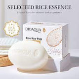 BIOAQUA Rice Raw Pulp Soap Moisturizing Hydrating Skin Rejuvenation Face And Body Oil Control Soap 100g Bqy45279