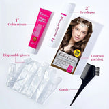 Disaar long lasting Dark Brown 66/0 hair color cream 100% cover grey hair dye color cream 60ml DS5173