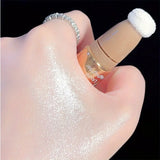 Miss Lara Natural Liquid Contouring Stick Highlighter Blush With Sponge Matte Finish Super Silky Blush Cream