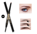 Miss Rose 2 in 1 Double Head Long Lasting Waterproof Eye Brow Pencil & Brush 0.2g