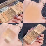 Miss Lara 9-color Blush Highlighter Eyeshadow Tray Delicate Daily Makeup Long Lasting Natural Matte Eye Makeup 13.5g MS-109